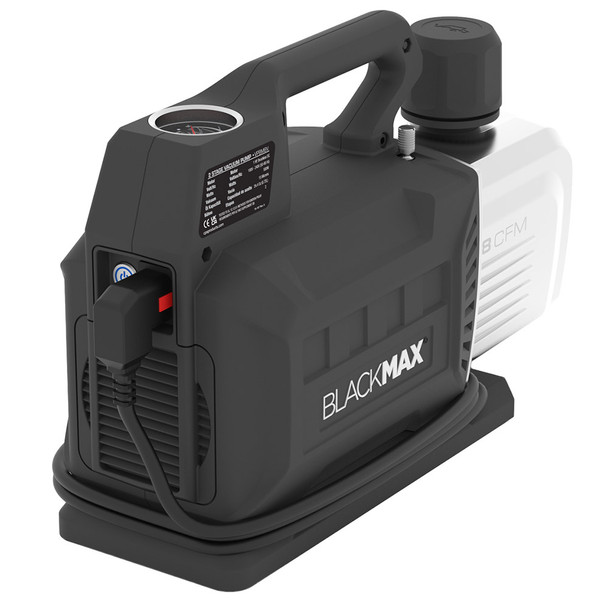 CPS BlackMax VPBM8V 8 CFM Vacuum Pump rear angle view