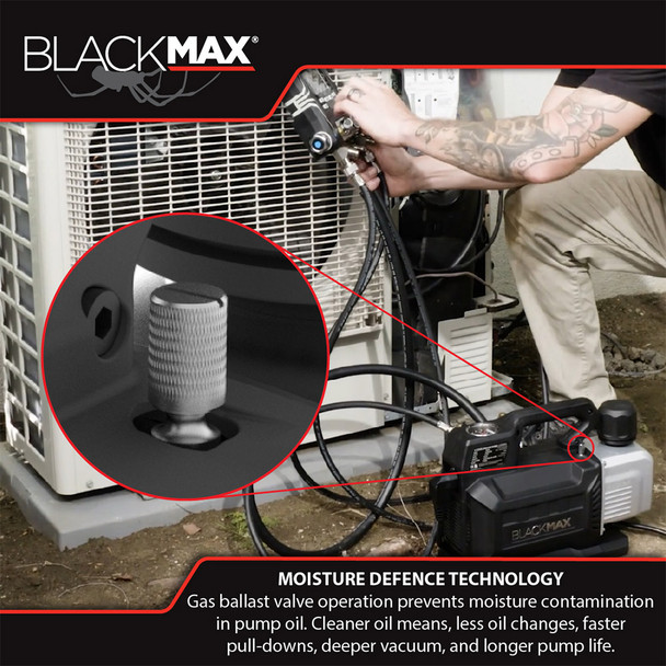 CPS BlackMax VPBM8V 8 CFM Vacuum Pump moisture defense technology