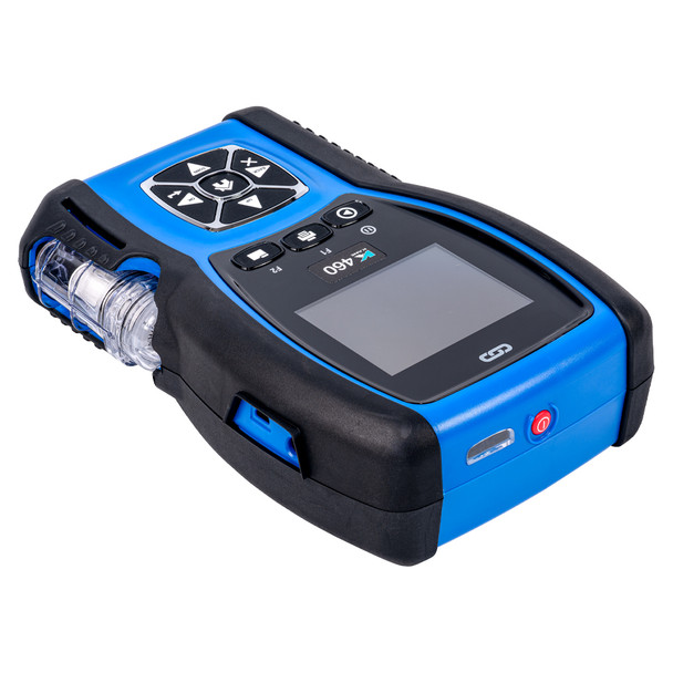 UEi KANE460 Game Changer Refrigerant Manifold and Combustion Analyzer top power button and usb
