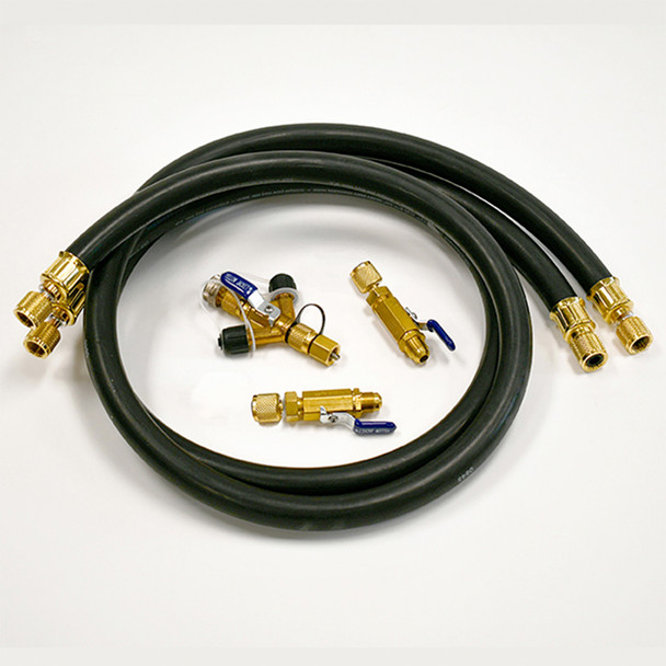 Yellow Jacket 93914 Deluxe MaxFlow Evacuation Hose Kit with Straight Ball Valves