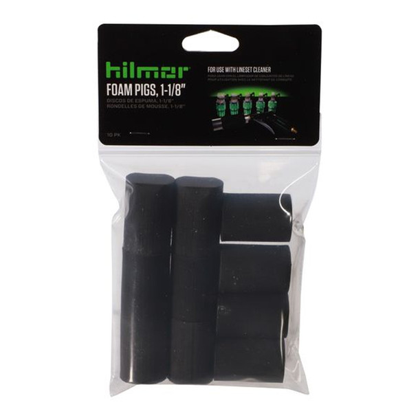 Hilmor 1-1/8" Replacement Foam Pigs for Refrigerant Lineset Cleaning Kit in bag