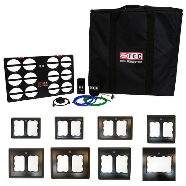 TEC Digital TrueFlow Grid Kit with DG8 Manometer and 8 Adapter Plates main view