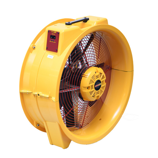 Retrotec US7100 Blower Door System model 7000 fan side view