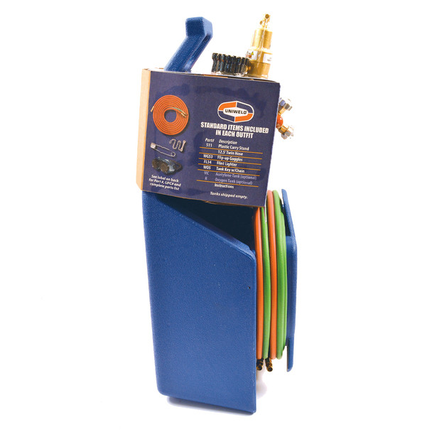 Uniweld KCHP Cap'n Hook Brazing and Welding Outfit with Plastic Carrying Stand right side