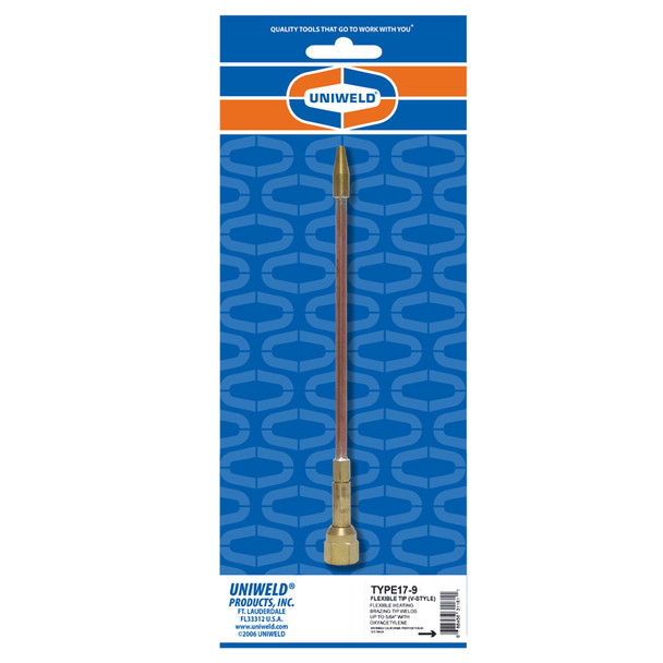 Uniweld TYPE17 Flexible Brazing Tip #9 package