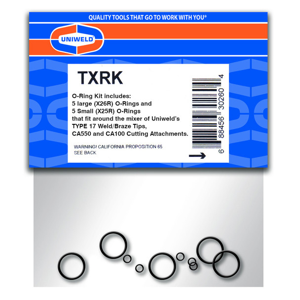 Uniweld TXRK Tip O-Ring Repair Kit 5 large 5 small