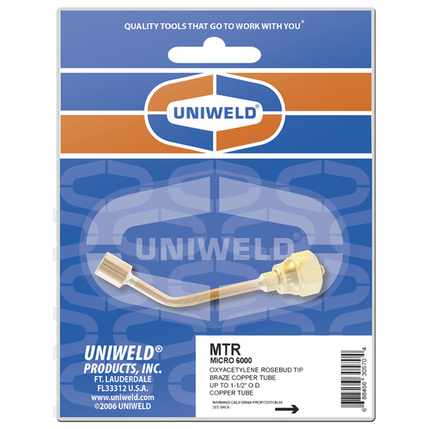 Uniweld MTR Micro 6000 Rosebud Brazing and Heating Tip package