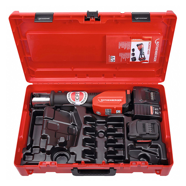 Rothenberger ROMAX 4000 Press Tool with 18V Battery and Charger in hard case
