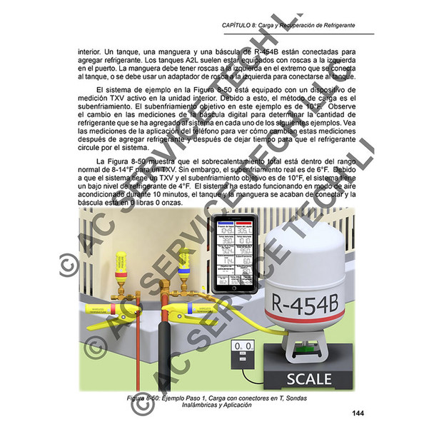 AC Service Tech 2a Ed Procedimientos de Carga y Servicio de Refrigerante para Aire Acondicionado example page 144