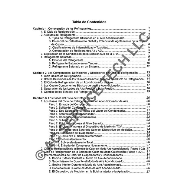AC Service Tech 2a Ed Procedimientos de Carga y Servicio de Refrigerante para Aire Acondicionado table of contents