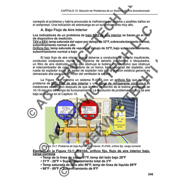 AC Service Tech 2a Ed Procedimientos de Carga y Servicio de Refrigerante para Aire Acondicionado example page 246