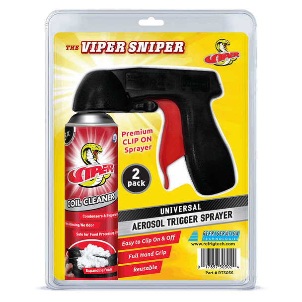 Viper Sniper Universal Aerosol Can Trigger Sprayer Attachment 2 Pack in packaging