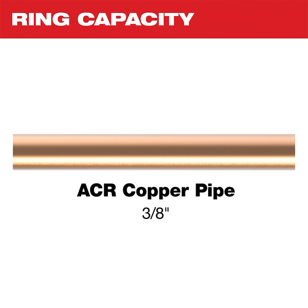 Milwaukee RLS Pivoting Press Ring 3/8 inch copper capacity