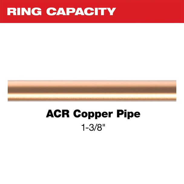 Milwaukee RLS Pivoting Press Ring 1-3/8 inch copper capacity