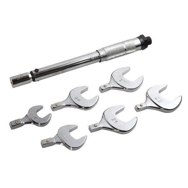 Pro-Set TLTWSM Metric Torque Wrench front with heads
