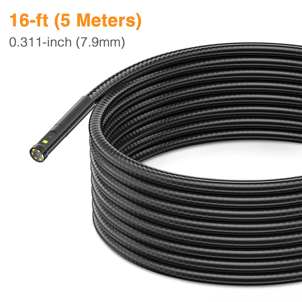 Teslong Triple Lens Flexible Inspection Camera Probe 5 meter