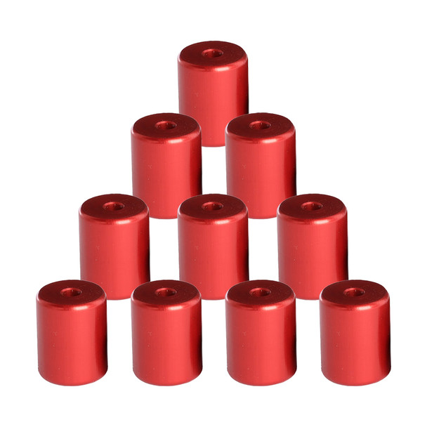 C&D CD2290R/10 A2L Refrigerant Locking Caps Red Aluminum, 1/4" Flare pack of 10