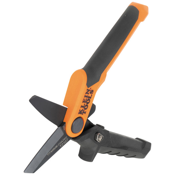 Klein Tools T2107 Compact Utility Shears angle view open