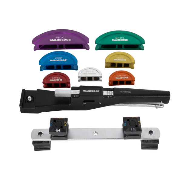 MalcoEdge™ TBMS Tube Bender Multi-Size Kit, 1/4" - 7/8" OD Tubing laid out