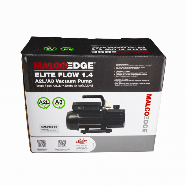MalcoEdge™ EF14 Elite Flow Vacuum Pump in box