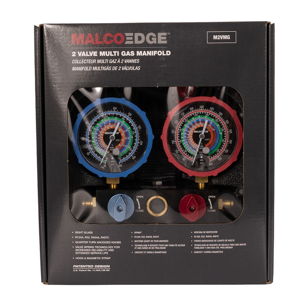 MalcoEdge™ M2VMG Multi-Gas 2-Valve Manifold in package