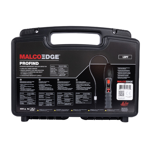 MalcoEdge™ LDPF ProFind Refrigerant Gas Leak Detector hard case front