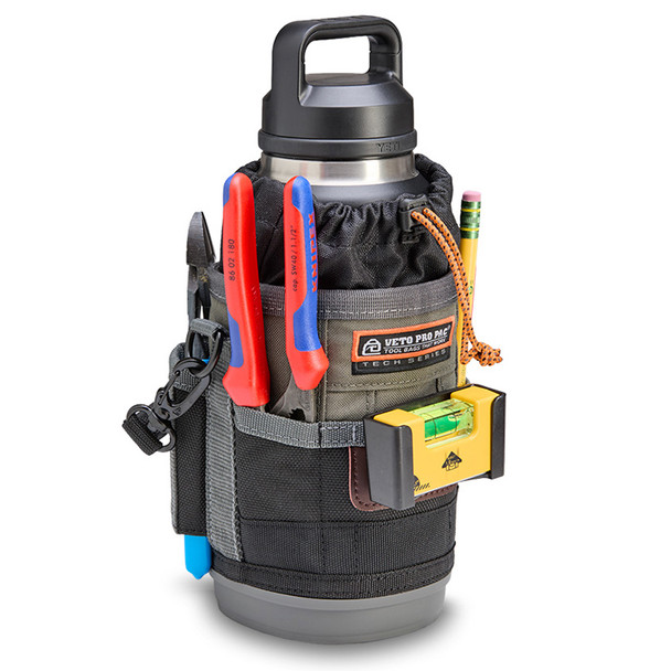 Veto Pro Pack UB2B Medium Compact Utility Bag front with bottle
