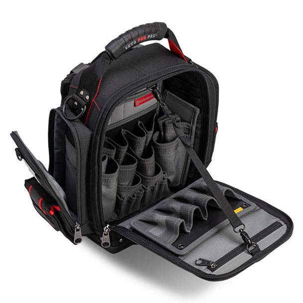 Veto Pro Pac MB5B INFRARED Tool and Meter Backpack Bag open top view