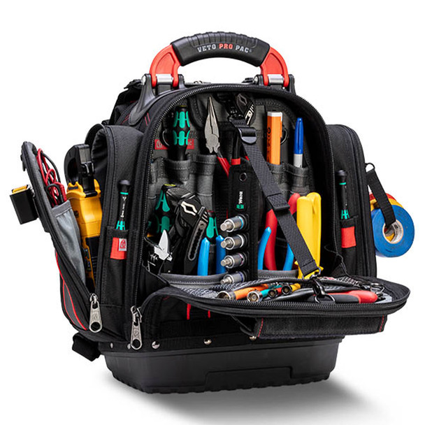 Veto Pro Pac Tech-Pac MCP INFRARED Compact Tool Backpack front with tools (not included)