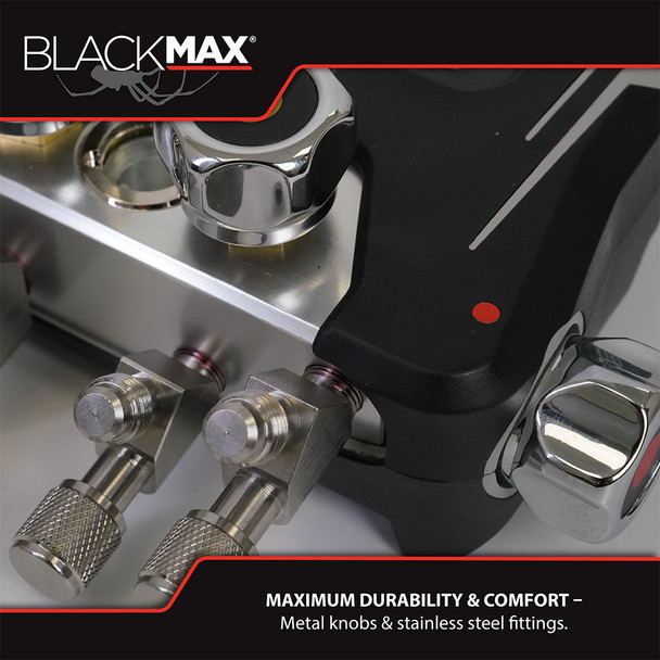 CPS BlackMax BMD200 Wireless 4-Valve Digital Manifold fittings close-up