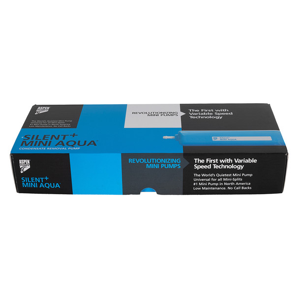 Aspen FP3420 Silent+ Mini Aqua Condensate Removal Pump box angle view