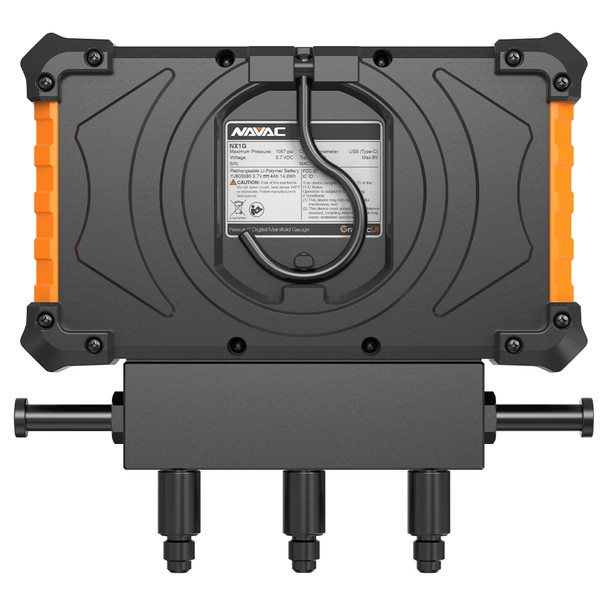 NAVAC NX1G NEXUS 2 Digital Manifold Gauge, 2 Valve back
