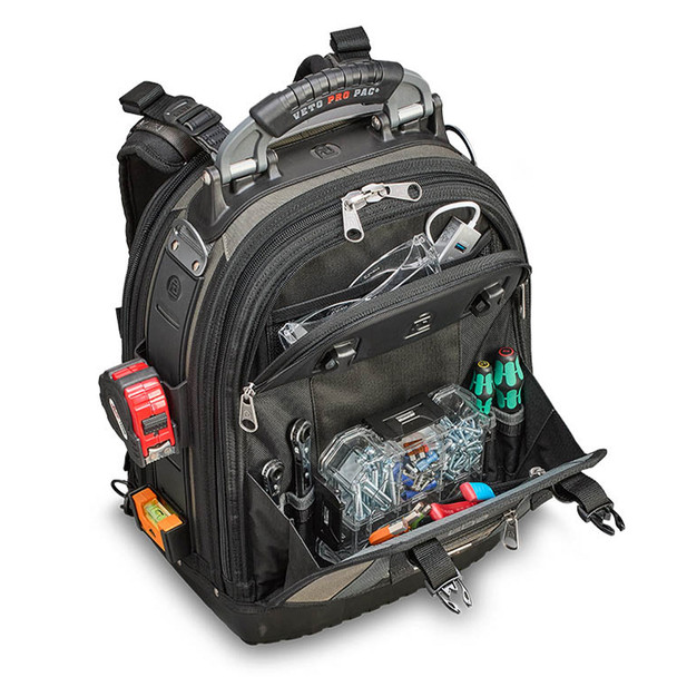 Veto Pro Pac TEC PAC EVO Large Service Tool Backpack top view with tools (not included)