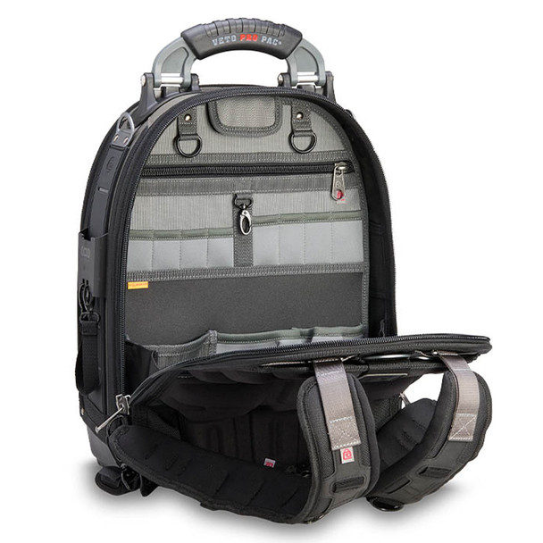 Veto Pro Pac TEC PAC EVO Large Service Tool Backpack back view open pocket