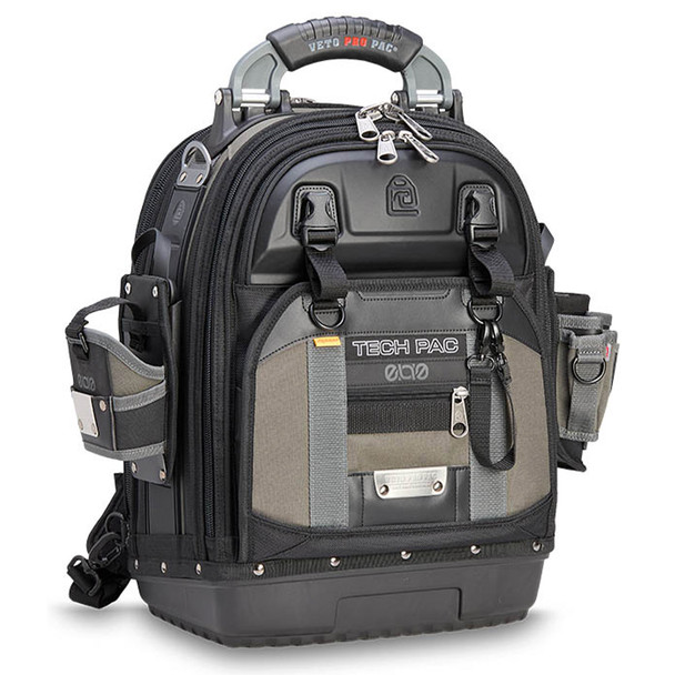 Veto Pro Pac TEC PAC EVO Large Service Tool Backpack front view with EVO pouches (not included)