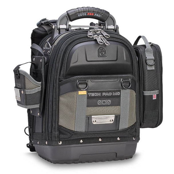 Veto Pro Pac TEC PAC MC EVO Compact Service Tool Backpack front view with EVO pouches (not included)