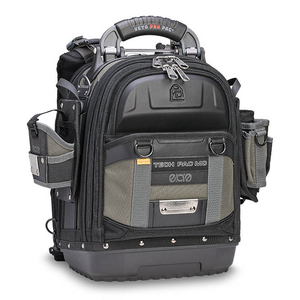 Veto Pro Pac TEC PAC MC EVO Compact Service Tool Backpack front view with EVO pouches (not included)