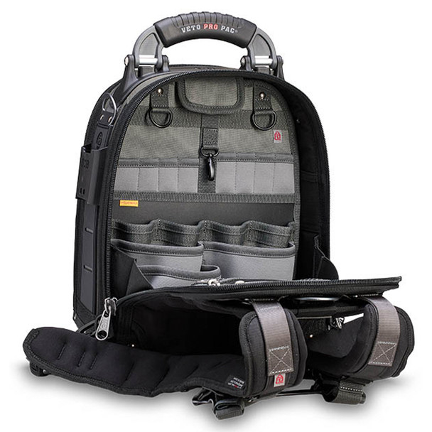 Veto Pro Pac TECH PAC MC EVO Compact Service Tool Backpack open pocket back