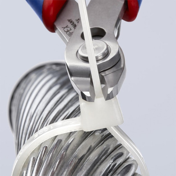 KNIPEX 5-1/2" Electronics Super Knips XL in use