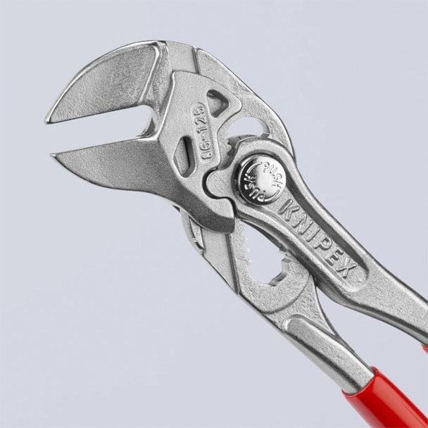 KNIPEX 5" Mini Pliers Wrench in use