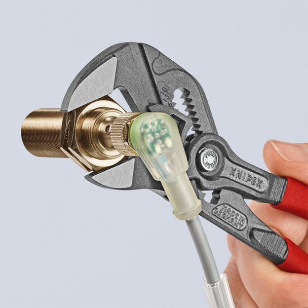 KNIPEX 7-1/4" Pliers Wrench in use