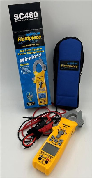 USED Fieldpiece SC480 True-RMS Wireless AC Clamp Multimeter