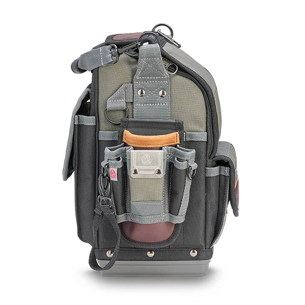 Veto Pro Pac SP-LD Compact Closed Top Tool Bag side view with pouch