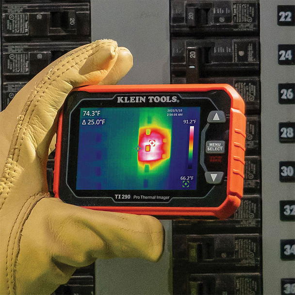 Klein Tools TI290 Professional Thermal Imaging Camera in use
