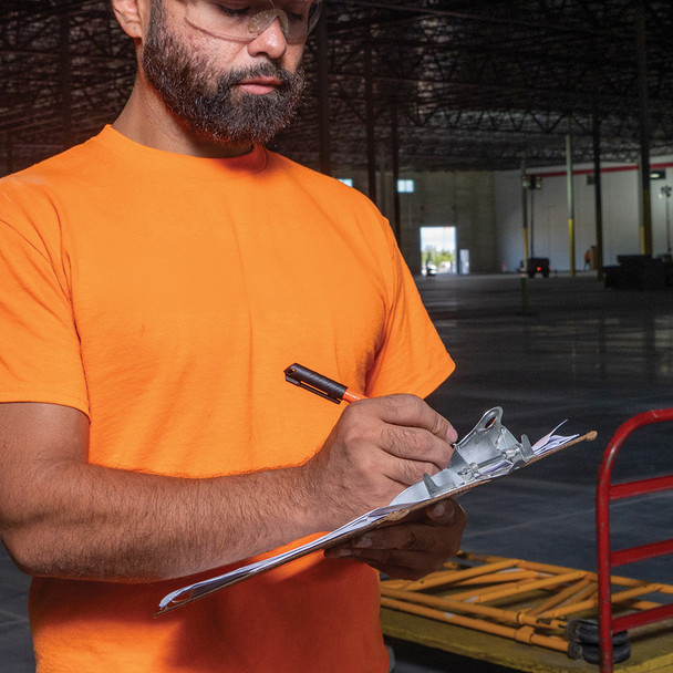 Klein Tools 861002 Skribes™ Ultra Fine Tip Permanent Markers writing on clipboard