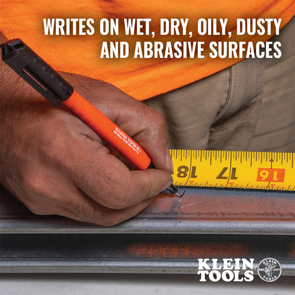 Klein Tools 861002 Skribes™ Ultra Fine Tip Permanent Markers write on dirty surfaces