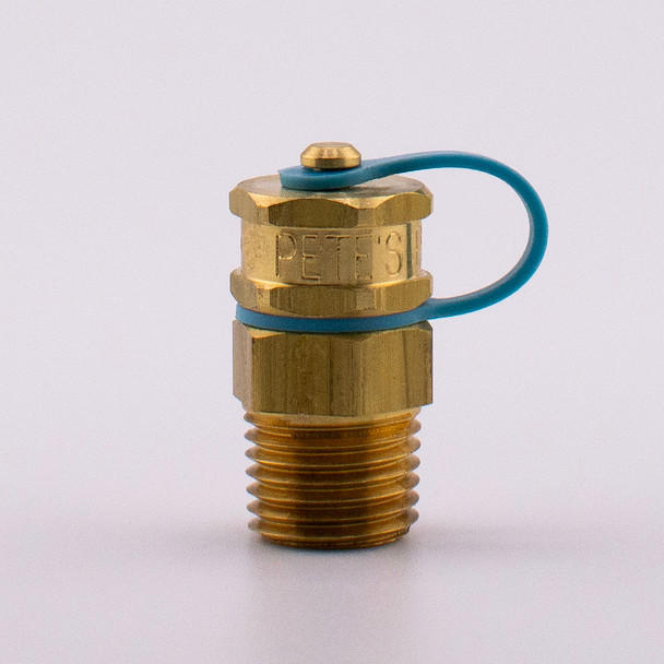 Pete's Plug #900 Brass Test Plug, 1/4" NPT, 1.2" Length, Neoprene Core main view