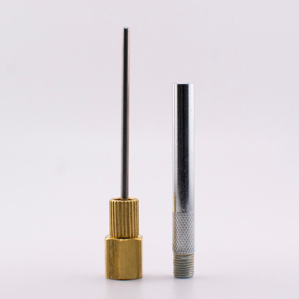 Pete's Plug #500XLBSP Gauge Adapter, Brass, 1/4" NPTF, 1/8" Probe, BSP Thread (XL) main view