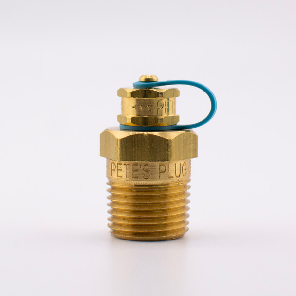 Pete's Plug #700 Brass Test Plug, 1/2" NPT, 1.5" Length, Neoprene Core main view