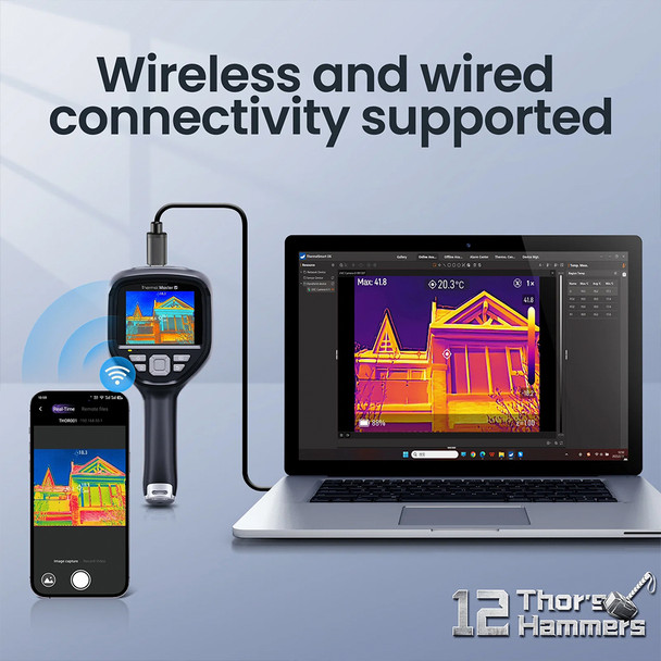 Thermal Master THOR Expert Thermal Imaging Camera wireless and wired connectivity